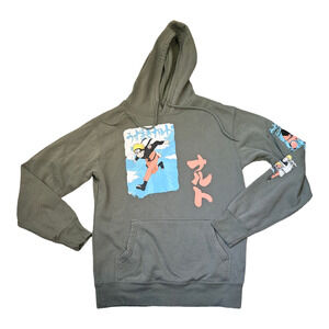 Shippuden Collection Small Long Sleeve Pullover Naruto Green Hoodie